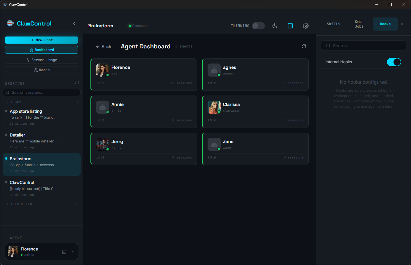 Agent configuration editor